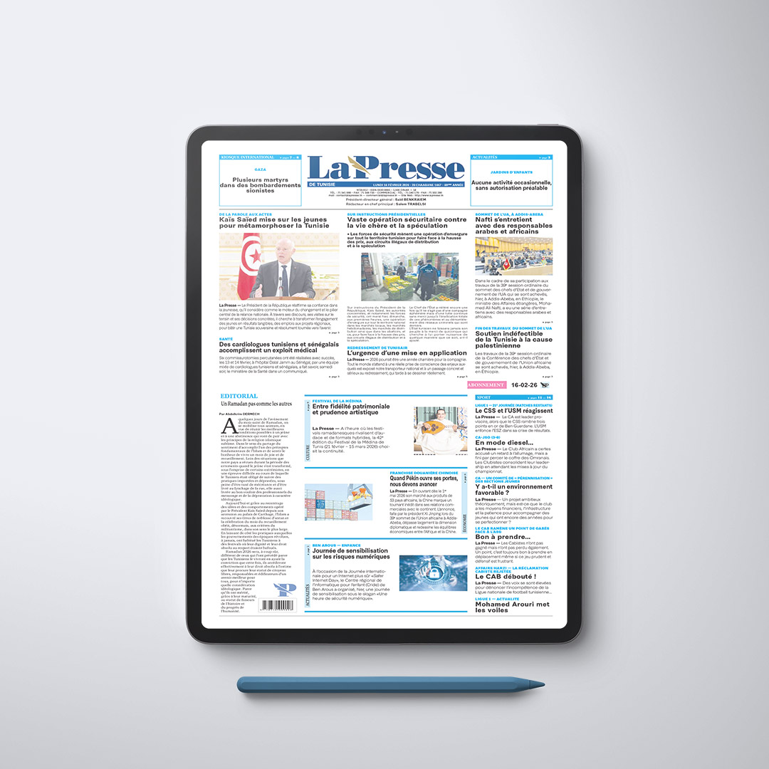 La Presse de Tunisie – Édition du 16 février 2026