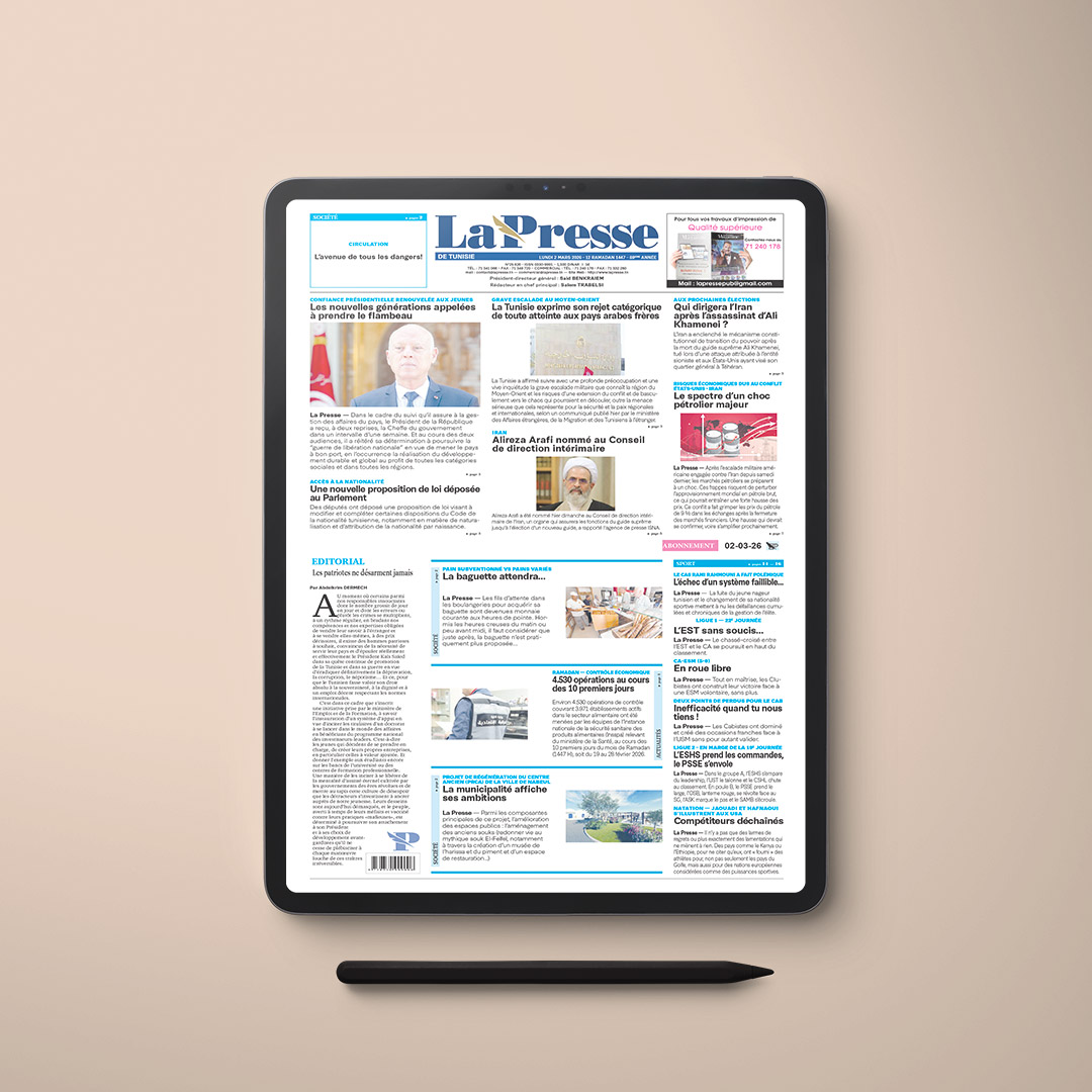 La Presse de Tunisie – Édition du 2 Mars 2026